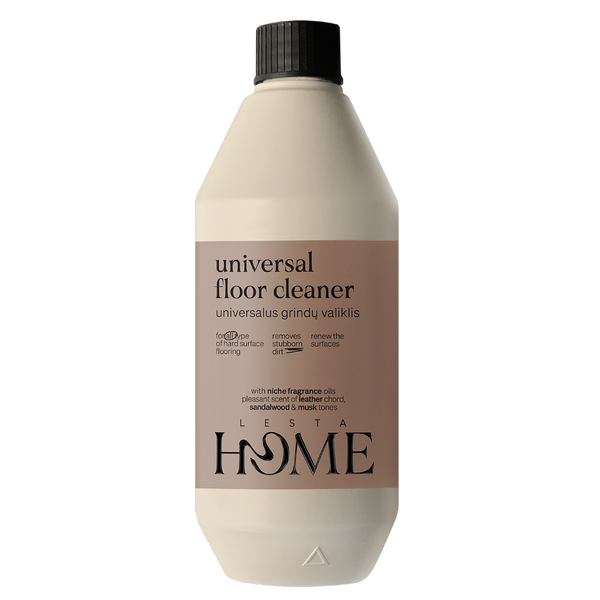 Bottle of Lesta Home universal floor cleaner on a white background